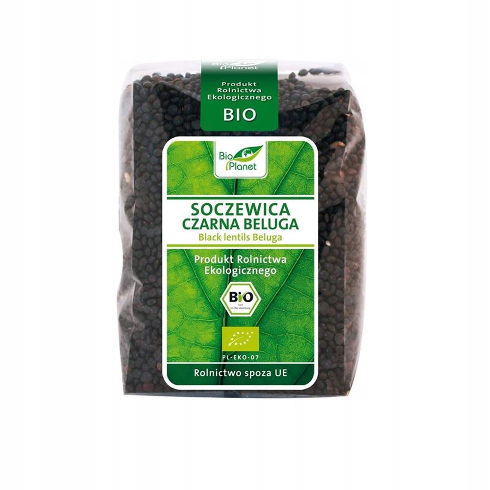 SOCZEWICA CZARNA BELUGA BIO 400 g - BIO PLANET