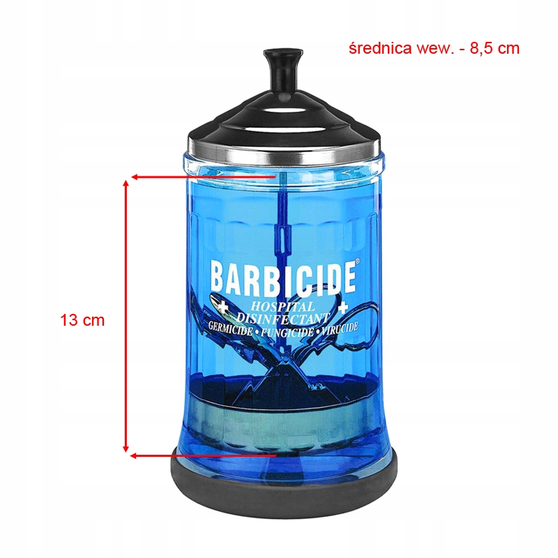 BARBICIDE Pojemnik szklany do dezynfekcji 750 ml