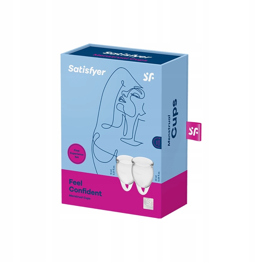 Satisfyer Feel Confident Menstrual Cup zestaw kubeczków menstruacyjnych 15m