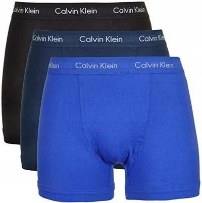 CALVIN KLEIN BOKSERKI MĘSKIE NIEBIESKIE S