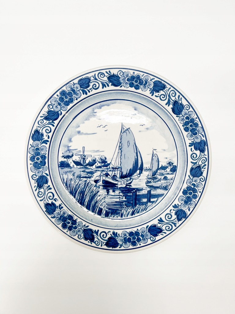 TALERZ BLUE DELFT ROYAL GOEDEWAAGEN HOLLAND ŁODZIE