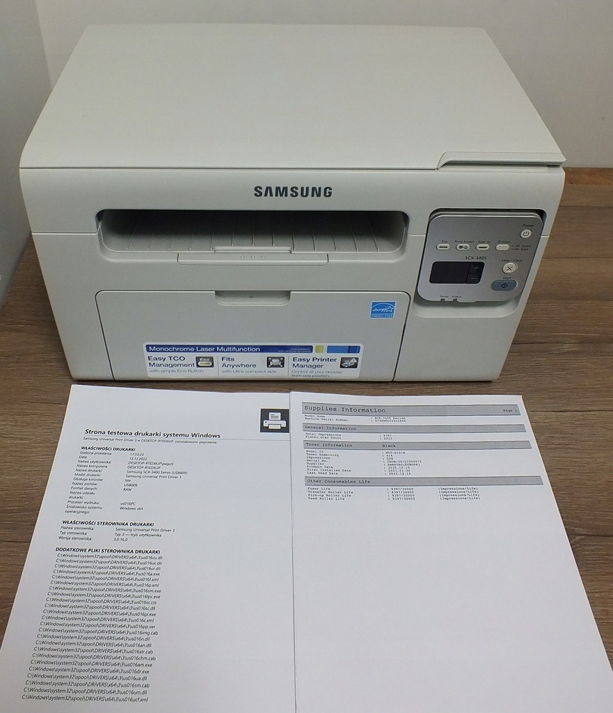 Samsung SCX-3405 toner 41% 9397 wydruków - 13033120417 - oficjalne ...