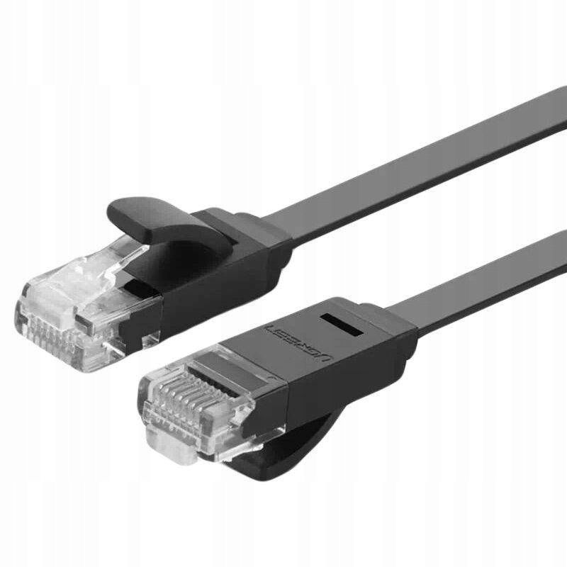 Płaski kabel sieciowy UGREEN Ethernet RJ45, Cat.6, UTP, 1m (czarny)