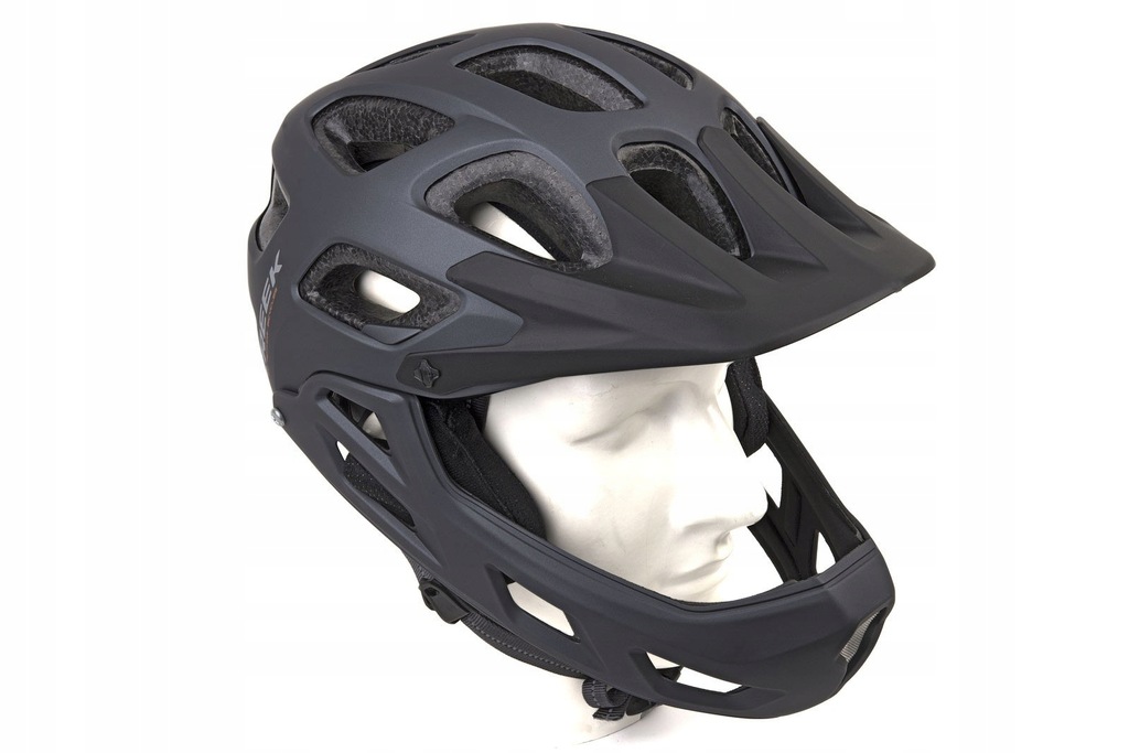 Kask AUTHOR CREEK FF szczękowy szary mat 54-57cm