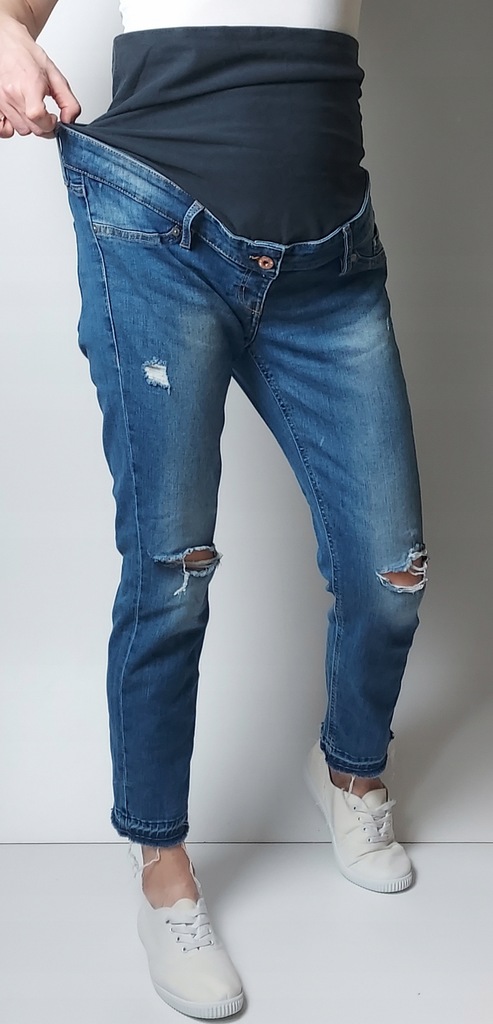 H&M MAMA_jeansy ciążowe Skinny_42/XL L30/32