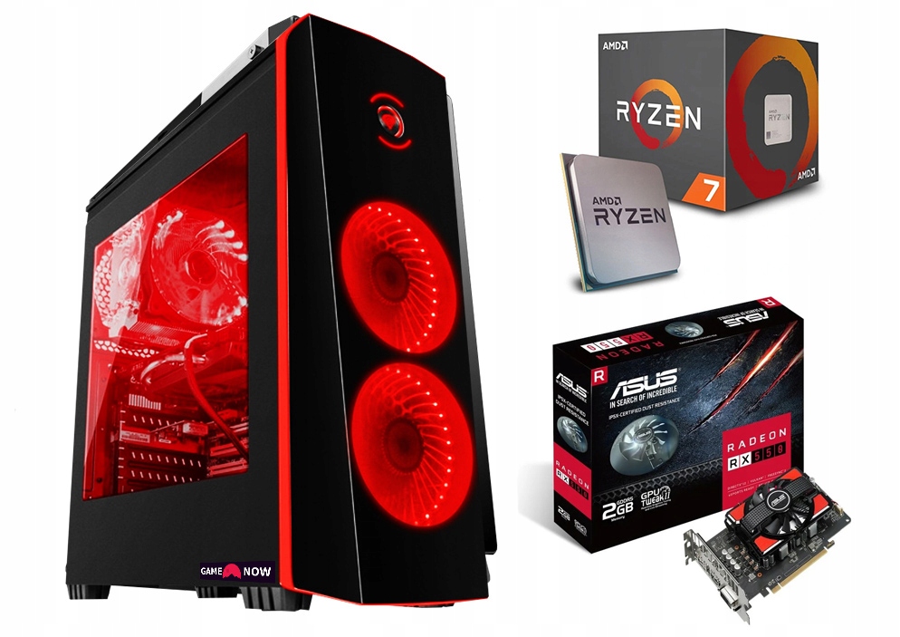 Komputer do GIER AMD Ryzen 7 32GB 240GB SSD RX550