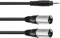Przejściówka Omnitronic 3022515 1 Jack 3.5mm 2 XLR