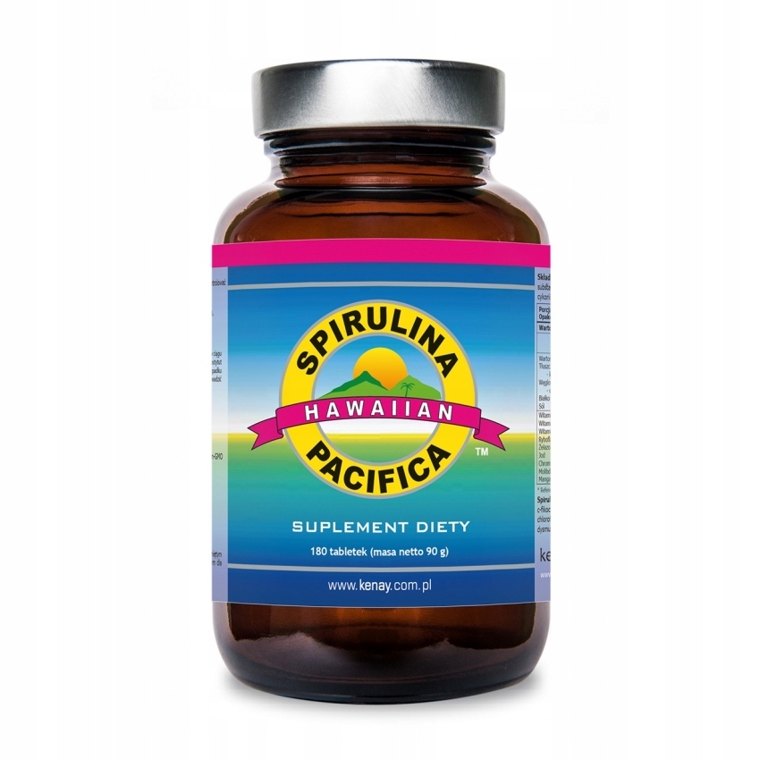 KENAY Spirulina Pacifica hawajska 500mg, 180 tabletek ____________