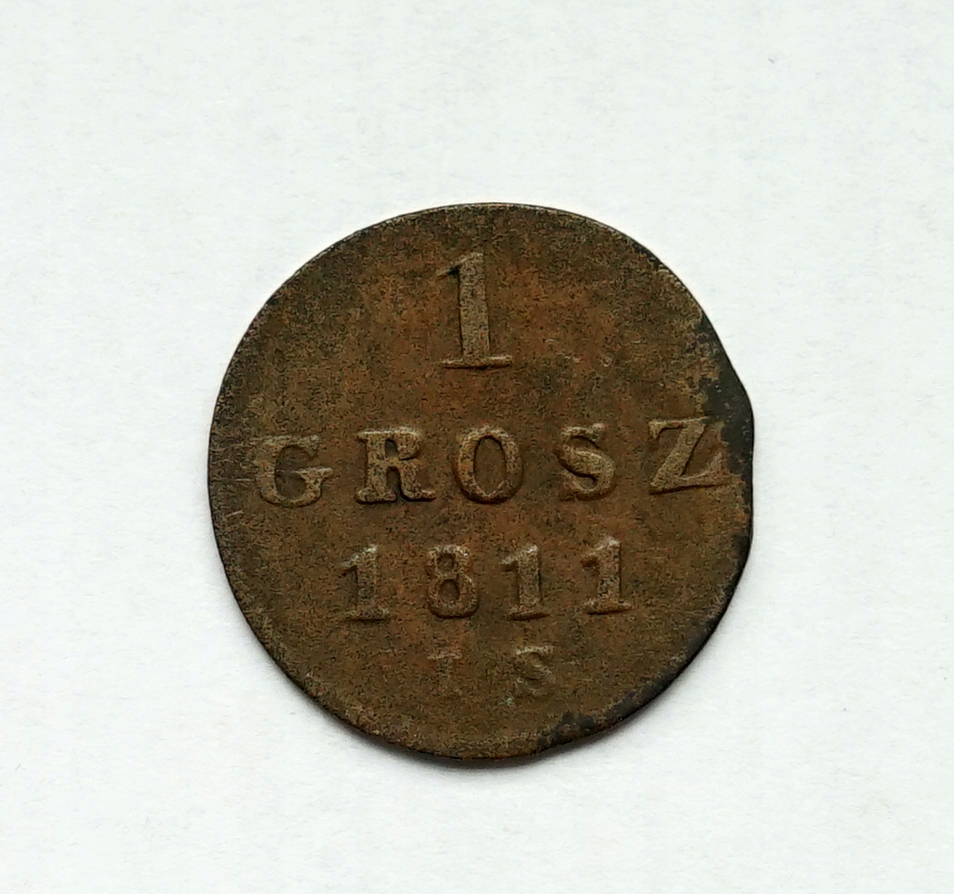 1 grosz 1811 rok Księstwo Warszawskie