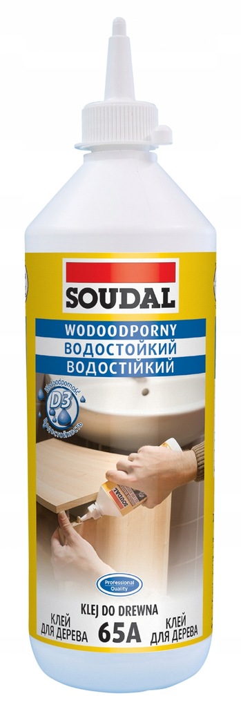 SOUDAL KLEJ DO DREWNA WODOODPORNY 65A 250ML
