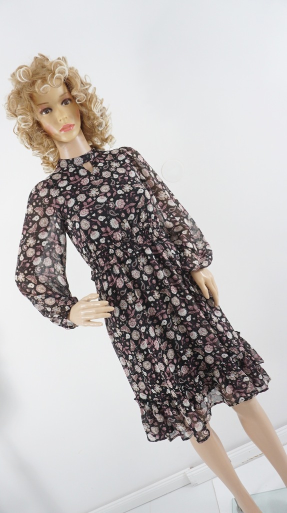 C&A szyfonowa sukienka midi r 140