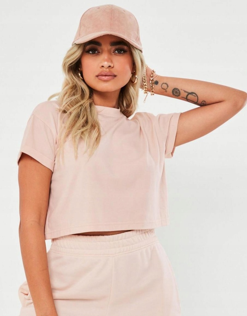 P8J091 MISSGUIDED PETITE__XXZ KRÓTKI T-SHIRT__XS