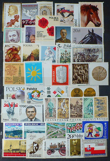 Polska - różne znaczki - zestaw 20