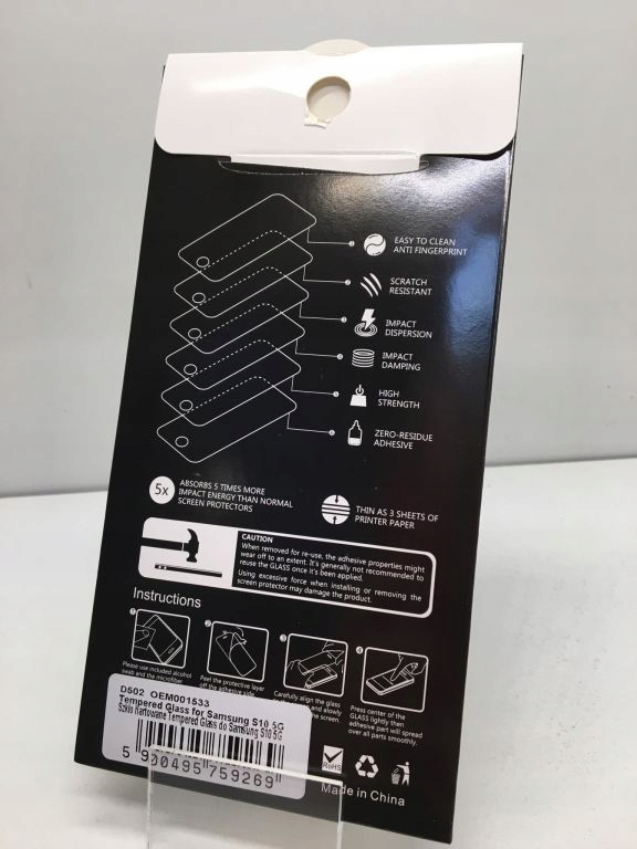 SZKŁO HARTOWANE TEMPERED GLASS 9H SAMSUNG S10 5G