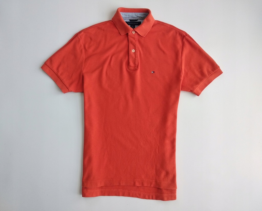 TOMMY HILFIGER Koszulka Polo Bawełniana Logo _S