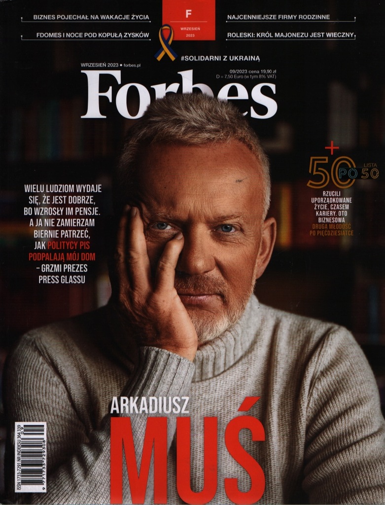 9/2023 FORBES Arkadiusz Muś