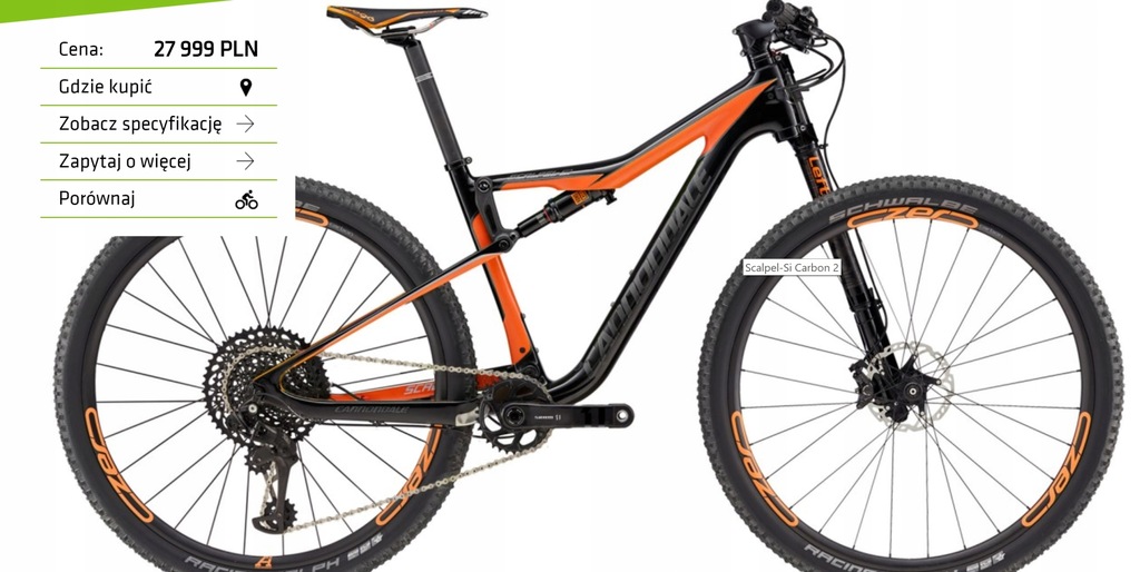 Cannondale Scalpel Si 2 - dożywotnia gwa RATY 0%