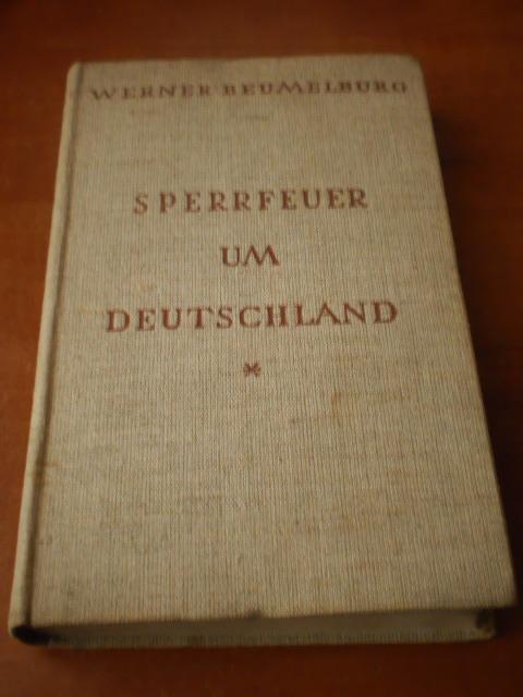 Stara Niemiecka książka z 1929r,Ogien nad Niemcami