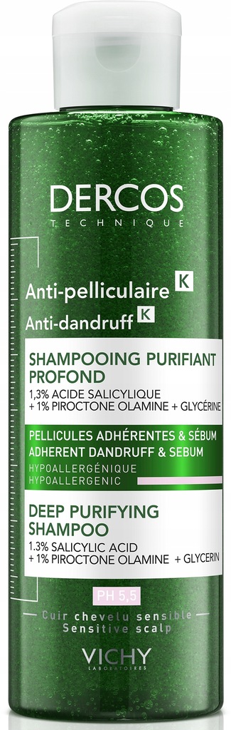 VICHY DERCOS szampon przeciwłupieżowy K 250ml