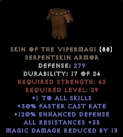 Perf Viper Diablo 2 D2 NEW ladder