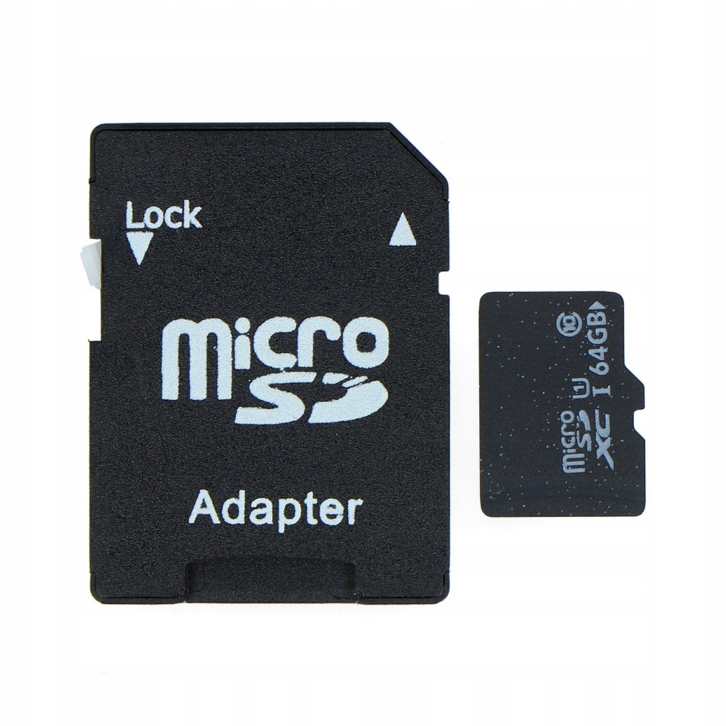 microSD 64 GB klasa 10 z adapterem dla ROCKPro64