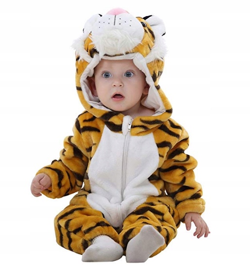 PIŻAMA onesie kigurumi dla dzieci TYGRYSEK 90 cm