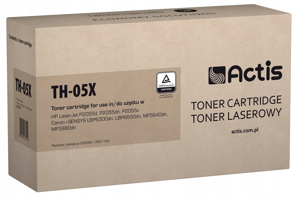 Toner ACTIS TH-05X (zamiennik HP 05X CE505X, Canon CRG-719H; Standard; 6500