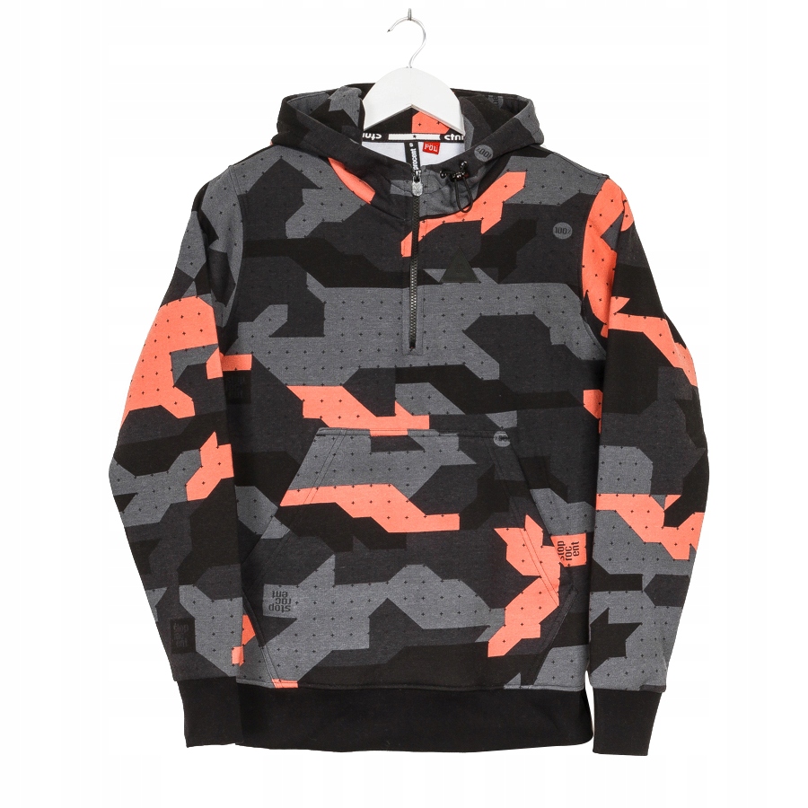 Stoprocent - Camo Coral Bluza z Kapturem Zip S