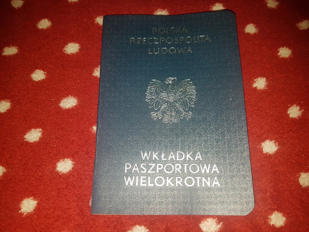 PRL Wkładka paszportowa wielokrotna 1977