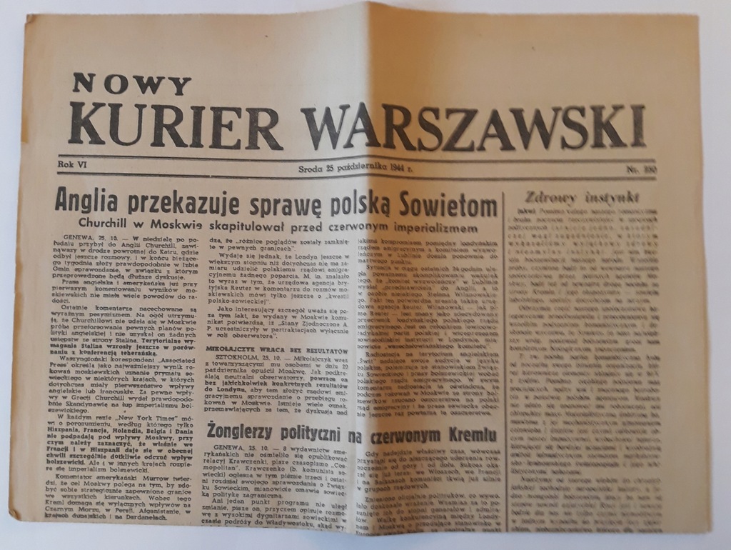 Nowy Kurier Warszawski 25.10.1944