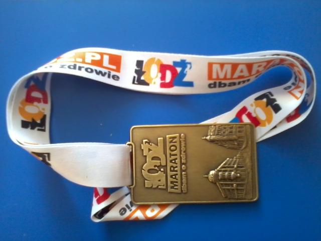 Medal z Łódź-Maraton 2013