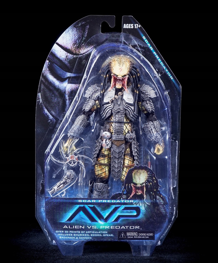 NECA AVP Scar Predator フィギュア NECA AVP Alien vs. Predator PVC figurka-Model kolekcjonerski