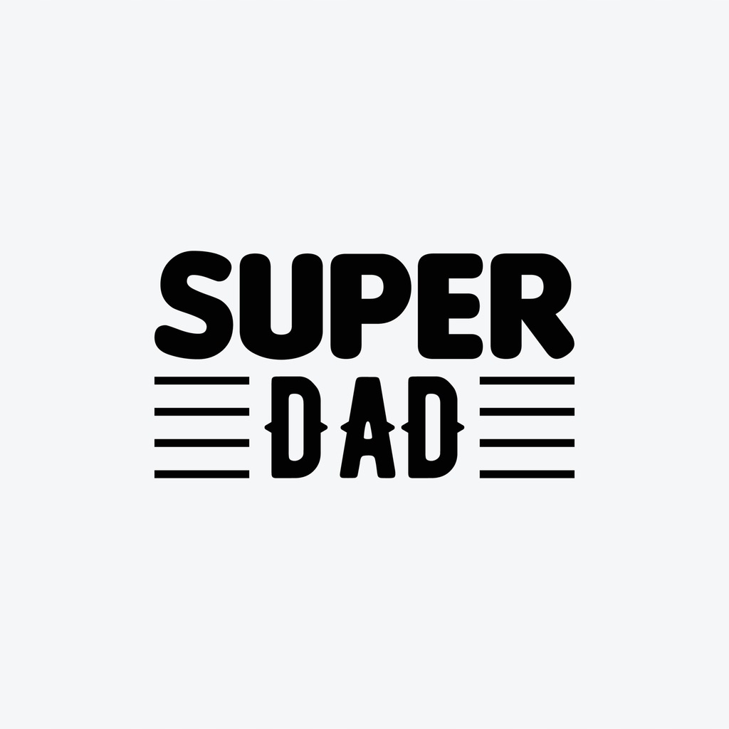 Naklejka Super Dad, super tata, na dzień ojca