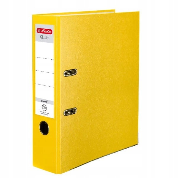 SEGREGATOR HERLITZ Q-FILE A4/80mm 8cm ŻÓŁTY