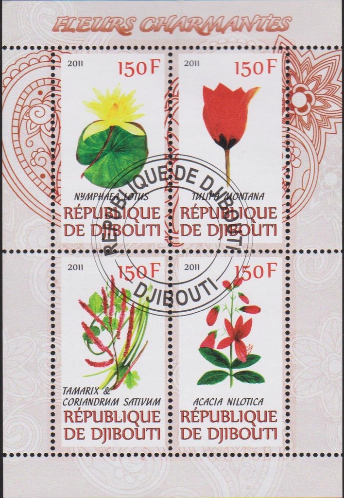 Dżibuti Mi. 2011-01 kas. Kwiaty