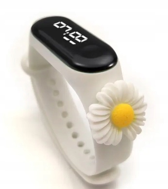 Zegarek Smartwatch LED Cyfrowy dla Dzieci Kwiatek