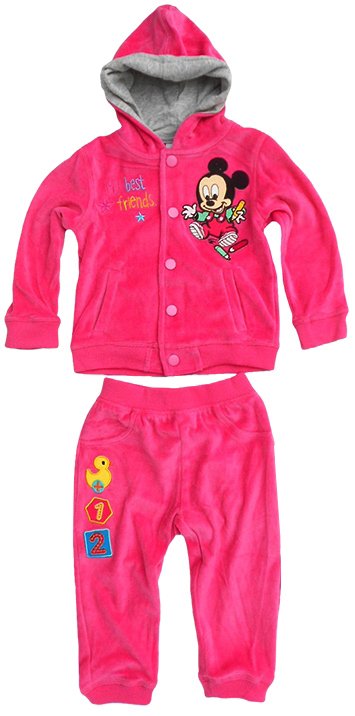 Welurowy Dres MYSZKA MICKEY komplet rozmiar 86