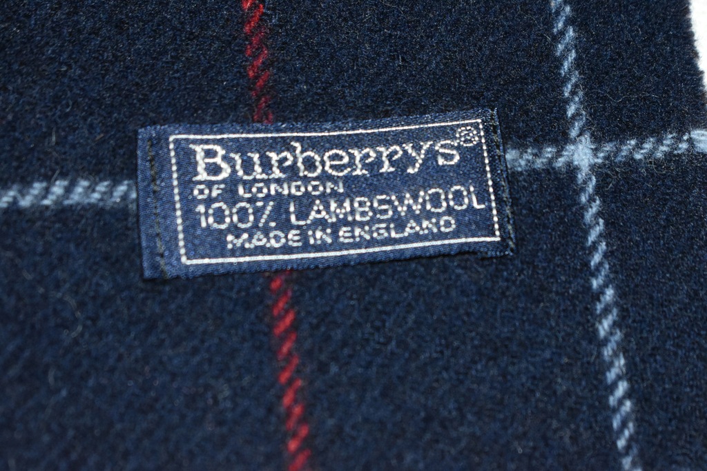 BURBERRY BURBERRYS 100%LAMBSWOOL VINTAGE SZALIK