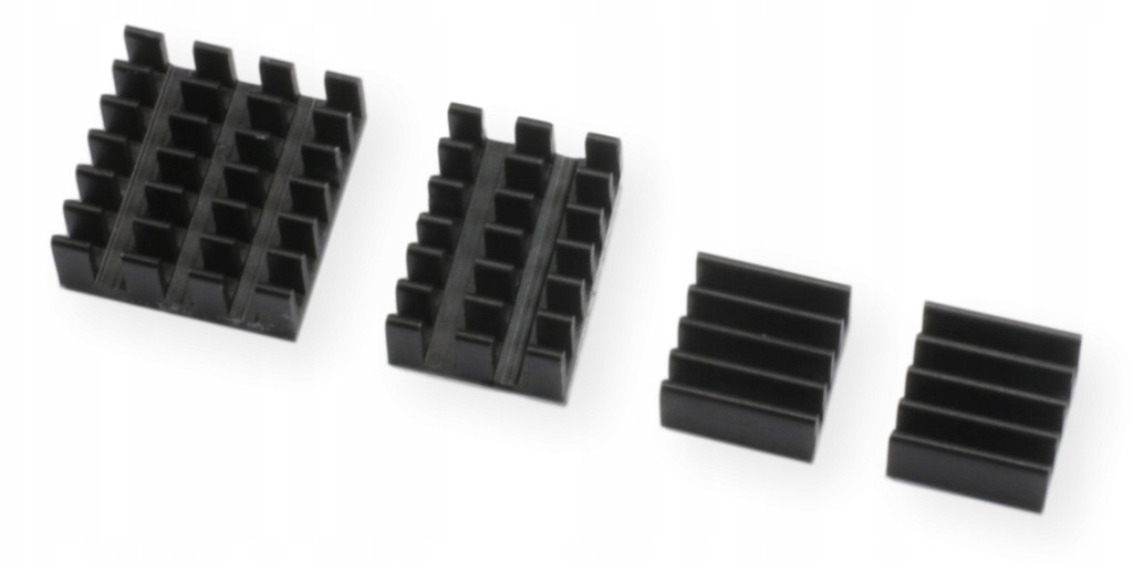 Zestaw 4 radiatorów dedykowany do Raspberry Pi 4B