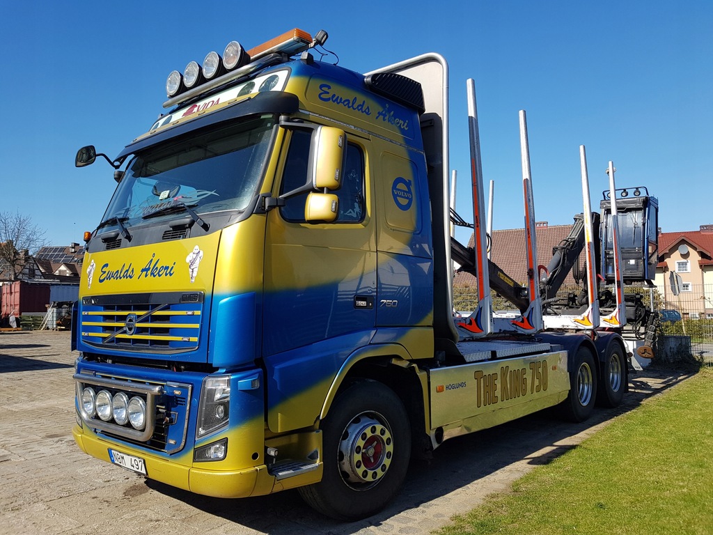 Volvo Fh16 750 6x4 Dzwig Loglift 96s Do Drewna Hds 9037002199 Oficjalne Archiwum Allegro