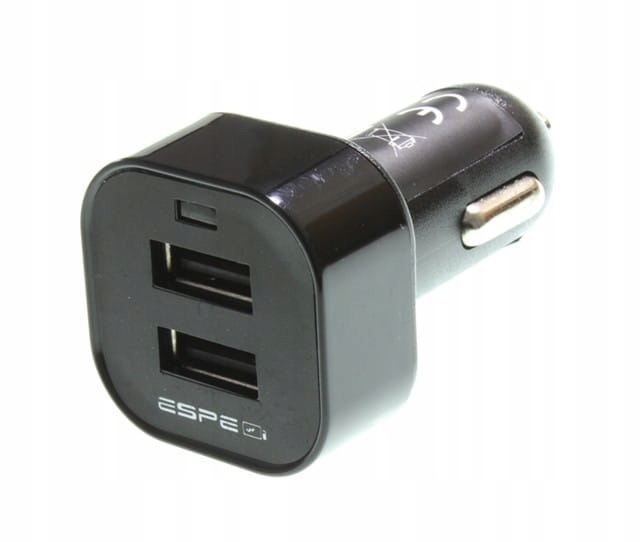 ZASILACZ ŁADOWARKA SAMOCHODOWA 2xUSB 5V 3,1A ESPE