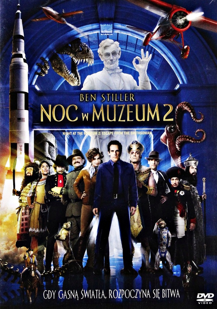 Film NOC W MUZEUM 2 : UCIECZKA Z WYSTAWY płyta DVD