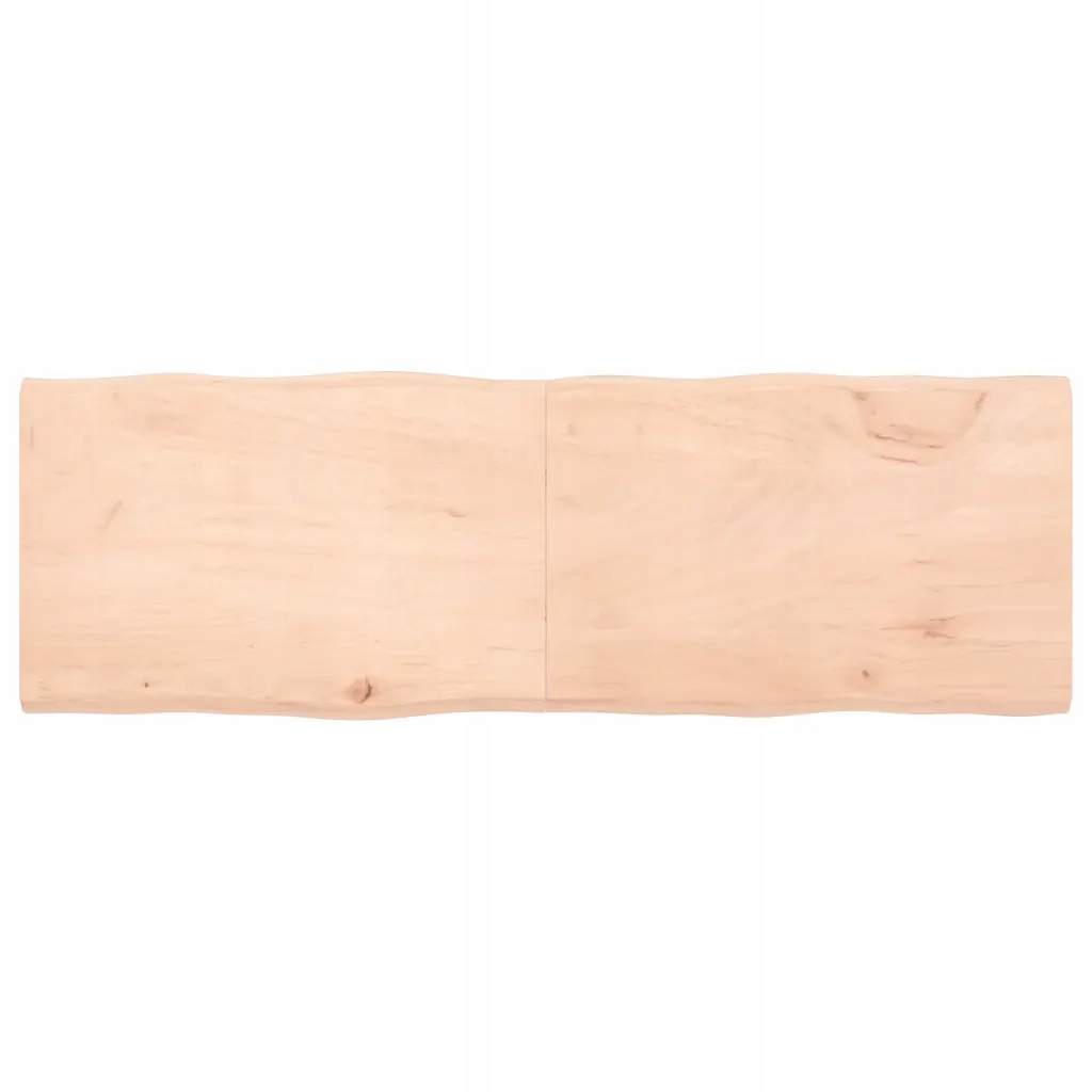 vidaXL Blat stołu, 180x60x(2-4)cm surowy, lity dąb naturalną krawędzią