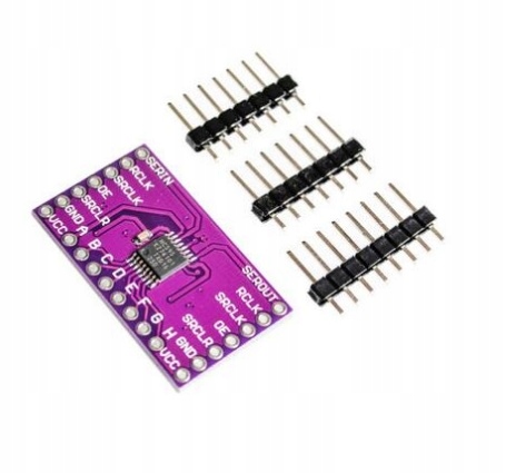 74HC595 8-BITOWY REJESTR PRZESUWNY MODUŁ ARDUINO
