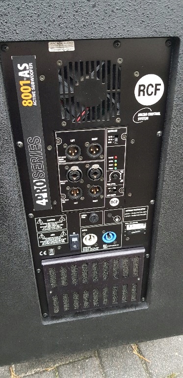 rcf 8001 as active subwoofer