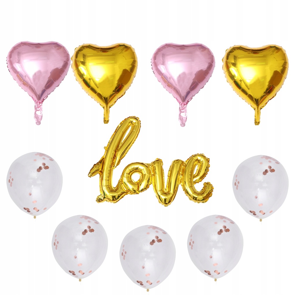 10 sztuk listów ślubnych zestaw balonów