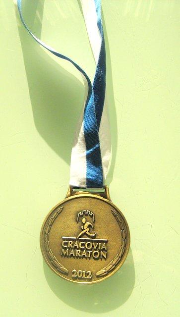 Medal Cracovia Maraton 2012 prawdziwy :)