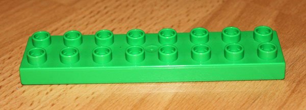 LEGO DUPLO PŁYTKA BUDOWLANA 8x2 ZIELONA