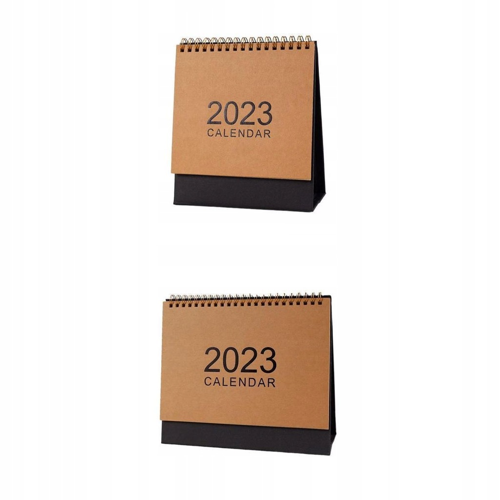 2 Paper Desktop , Monthly 2023 Desk Calendar for