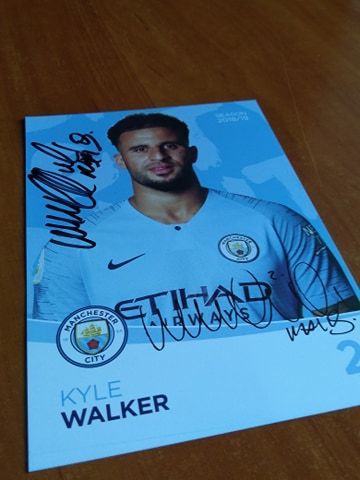 Kyle walker  Manchester City Oryginalny autograf